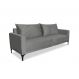 Image of Sofá 3 Lugares Eros Veludo Cinza Chumbo 220 cm MO895UP32TPRMOB