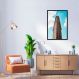 Quadro Flatiron Building New York 60x43 Caixa Preto