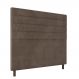 Cabeceira Decorativa Bacoli Casal 160cm Veludo Marrom G32 - Gran Belo