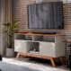 Rack Amsterdã Off White e Mel 140 cm