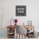 Quadro Work Zone 86x86 Caixa Preto