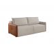 Image of Sofá 3 Lugares Retrátil Urban com Entrada USB Linho Bege e Caramelo 220 cm ES745UP32YVFMOB