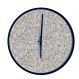 Relógio Decorativo Round Preto Mostrador Terrazzo Ponteiro Preto 50 Cm Diâmetro