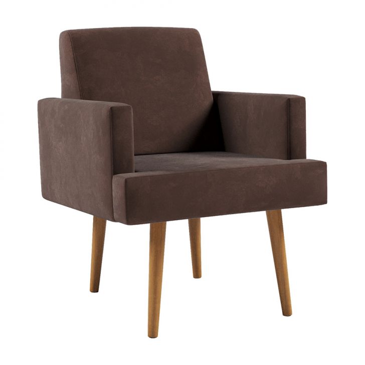 Poltrona Jasper Velosuede Marrom