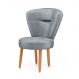 Poltrona para Recepção Camarim Sala de Jantar Ergonômica Tecido Veludo Pés de Madeira