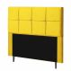 Cabeceira Estofada Poliana 160CM Queen Strass Suede Amarelo - D A DECOR