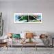 Quadro Árvore As quatro estações 100x36 Filete Branco