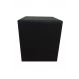 Puff Quadrado Não é Segredo Suede Amassado Preto Rodinha 40x45 NSPQ02TSM-R