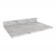 Tampo MDP 25mm para Balcão de Cozinha 80cm Multimóveis CR20418 Mármore Branco