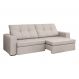 Image of Sofá 3 Lugares Retrátil e Reclinável Flexforma Versalhes Veludo Marfim 230 cm LI181UP22MVXMOB