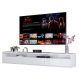 Rack Suspenso para TV Life 1.36 Branco Acetinado - MóveisAqui