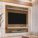 Painel Para TV 60 Polegadas Eden Cinamomo Ripado Off White