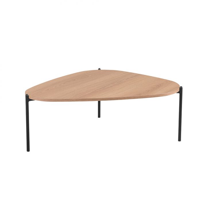 Mesa de Centro Complementos Orgânica Hanover e Preta 77 cm