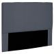 Cabeceira Decorativa Queen Size 1,60M Erza Suede Cinza G63 - Gran Belo