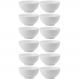 12 Tigelas de Melamina Branca 200ml Restaurante 10,3x5,2cm B