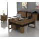Conjunto Escritório Completo 06 Peças CJ24 Nogal Tecno Mobili