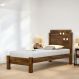 Cama Solteiro Com Aplique Espelho Luiza Malbec