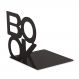Aparador de Livros Book Preto em Metal 13 cm - D'Rossi