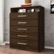 Cômoda Triunfo 5 Gavetas 86 cm - Comoda para Quarto - Demobile