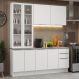 Armário de Cozinha Completa 190cm Branco Stella Madesa 03