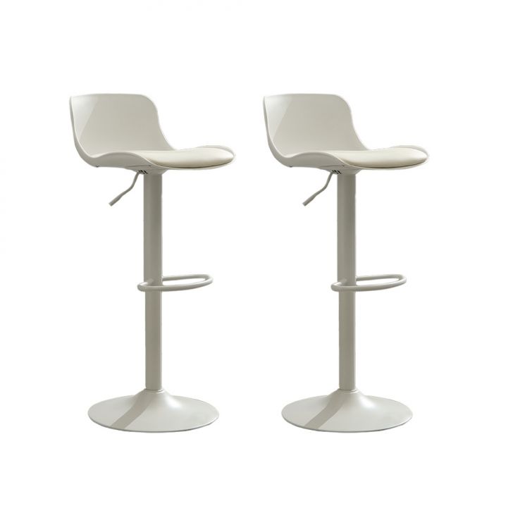 Conjunto com 2 Banquetas Giratórias Reims Branco