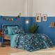 Edredom Solteiro Estampado Atlantix 150x220cm 100% Algodão Shark
