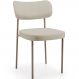 Cadeira Decorativa Sala De Jantar Melina Base Arena L02 Linho Bege - Lyam Decor