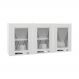 Armário de Cozinha de Aço Aéreo Triplo 120cm Clara Multimóveis CR6144 Branco