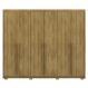 Guarda Roupa Casal 6 Portas 3 Gavetas MDF 275 cm Nature VLR