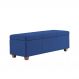 Recamier Bau Dubai 1,20m Suede Azul marinho - Inova Decorações