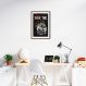 Quadro Caveira Frase Be the Queen 60x43 Caixa Marrom