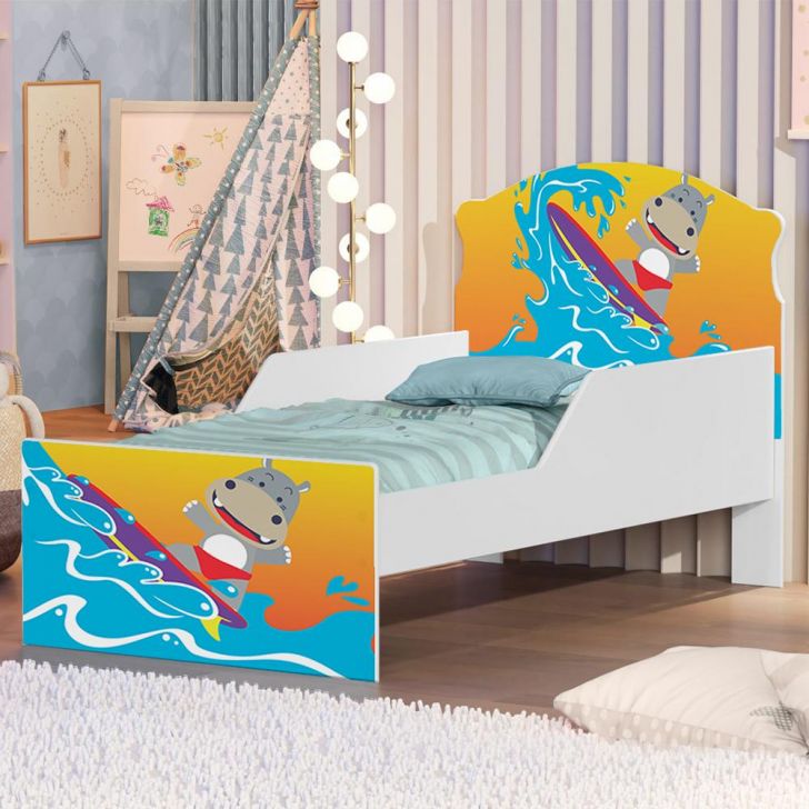 Cama Infantil Surfistinha Com Colchão