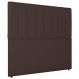 Cabeceira Cama Box Casal Queen Size Ivana 160cm Sintético Marrom - Desk Design