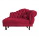 Recamier Larissa Lado Esquerdo 1,20 cm Veludo Vermelho - Montanaris Decor
