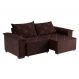 Image of Sofá 3 Lugares Retrátil e Reclinável Napoles Suede Café MO489UP22JOVMOB