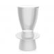 Banco | Banqueta Tin Policarbonato Cristal e Branco I'M IN
