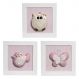Trio De Quadros Jardim Quarto Bebê Infantil Menina