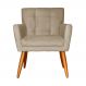 Poltrona Decorativa Onix Suede Capuccino - DS Estofados