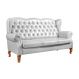Sofá Imperador 3 Lugares Chesterfield Decoração Retrô Vintage - Courissimo Branco