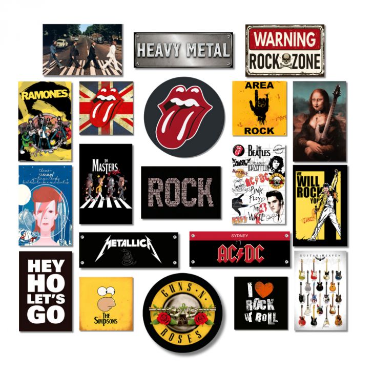 Placa Decorativa Rock Bandas Artistas Pop MDF Você Escolhe