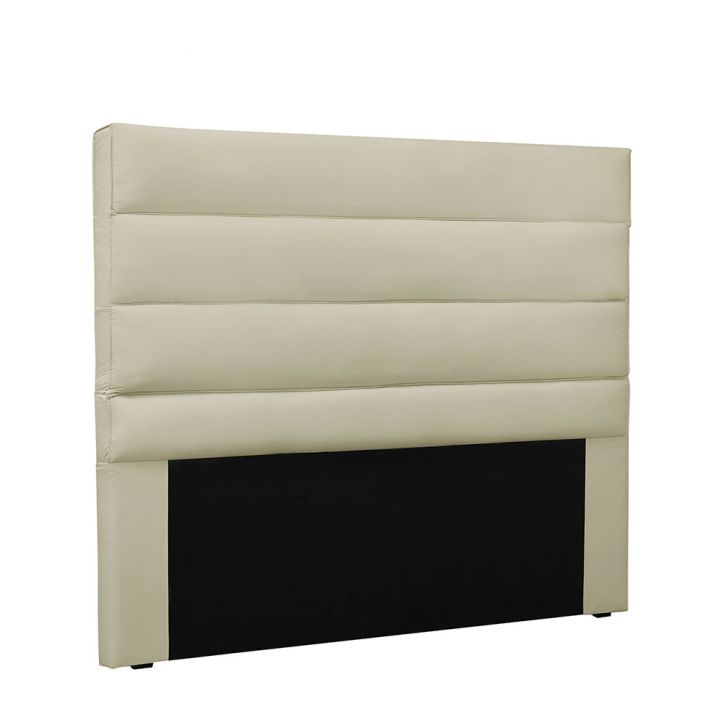 Cabeceira La Italiana Para Cama Box King 195 cm Corino Bege - D'Rossi
