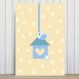 Placa Decorativa Infantil Coruja Baby Azul Passarinho 20x30