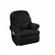 Poltrona Reclinável Barão Suede Liso Preto