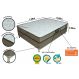 Conjunto Box Completo Solteiro Becflex Titan Mag Gold 0,88 x 1,88 x 0,58 (Cama Box + Colchão)