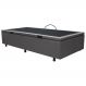 Base Box Baú para Cama Solteiro 88x188cm Liz S05 Sintético Cinza - Mpozenato