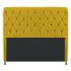 Cabeceira Estofada Cristal 195 cm King Size Com Capitonê Suede Amarelo - Amarena Móveis