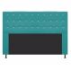 Cabeceira Estofada Dama 160 cm Queen Size Com Strass Suede Azul Turquesa - Amarena Móveis