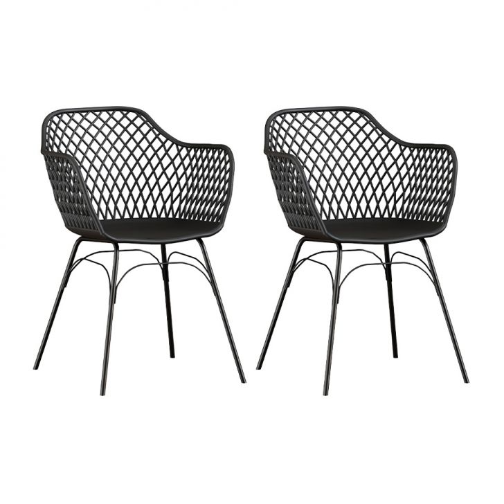 Conjunto com 2 Cadeiras Pianeti Preta