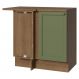 Balcão de Canto 1 Porta Rustic/Verde Vik Madesa