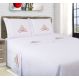 JOGO DE CAMA CASAL 4 PEÇAS BORDADO IRIS 180 FIOS - BRANCO